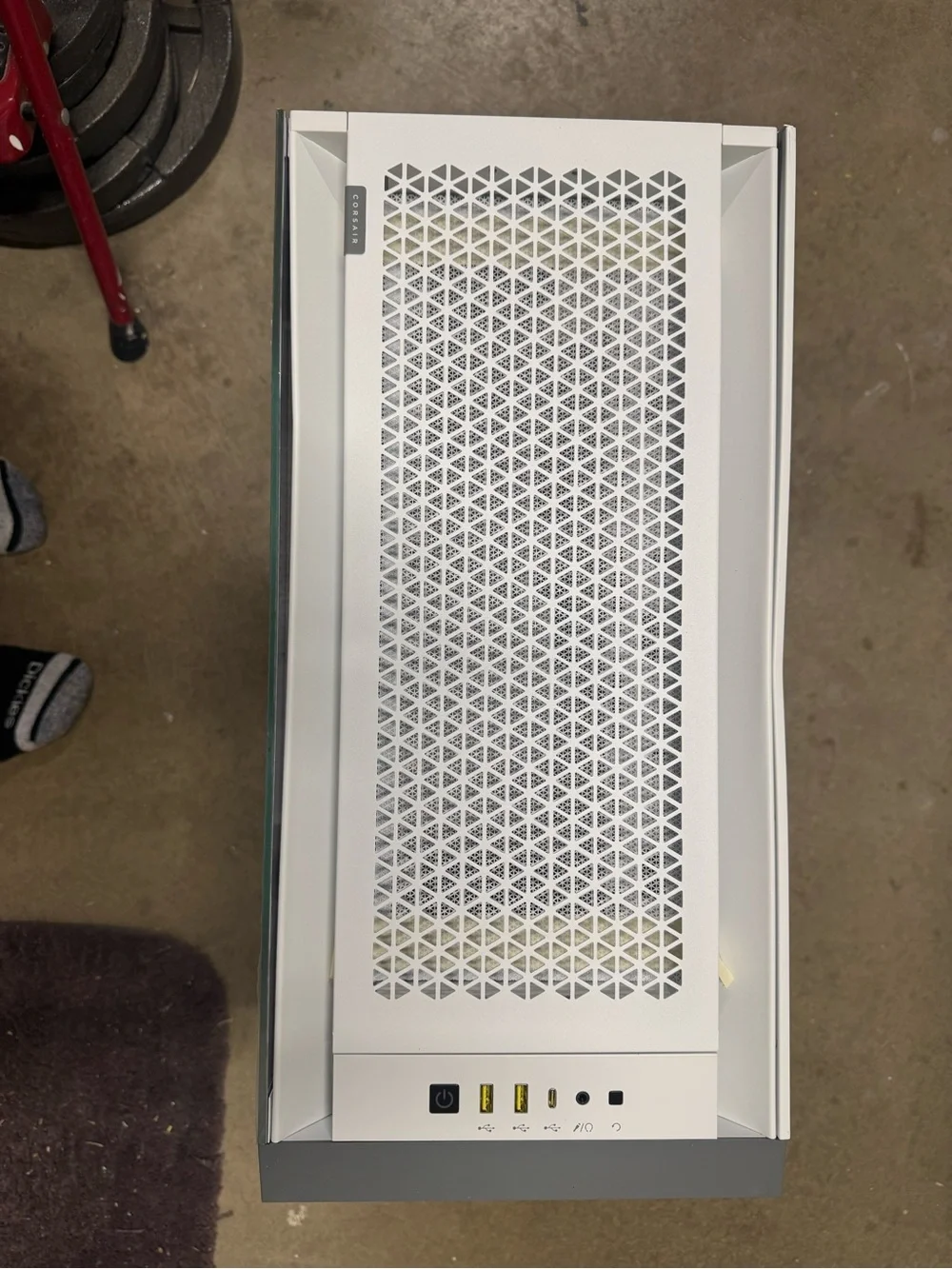 White and Gray Network Server Case - Compact Tower
